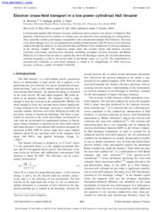 PHYSICS OF PLASMAS  VOLUME 11, NUMBER 11 NOVEMBER 2004