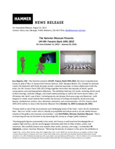 Frances Stark Press Release - Hammer Museum