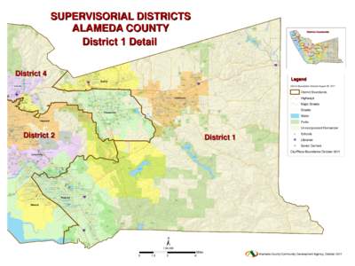 SUPERVISORIAL DISTRICTS ALAMEDA COUNTY District 1 Detail Districts Countywide