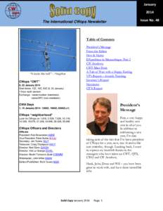 January 2014 Issue No. 48 The International CWops Newsletter