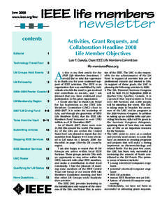 June 2008 www.ieee.org/lmc contents Editorial
