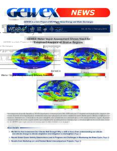 GEWEX is a Core Project of WCRP on Global Energy and Water Exchanges  Vol. 26 No. 1, February 2016 GEWEX Water Vapor Assessment Shows Need for Enhanced Analysis of Stratus Regions