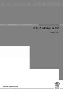 Transport and Main Roads Annual Report 2012–13, Volume 1
