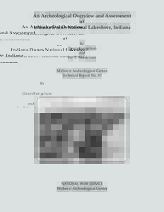 An Archeological Overview and Assessment of Indiana Dunes National Lakeshore, Indiana By Dawn Bringelson and
