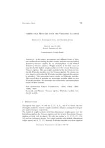709  Documenta Math. Irreducible Modules over the Virasoro Algebra ¨, Xiangqian Guo, and Kaiming Zhao