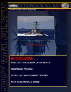 NAVY SUPPLY SYSTEMS COMMAND HEADQUARTERS  VOLUME 8: ISSUE 2 | APR- MAY- JUNE[removed]USS PINCKNEY (DDG 91)