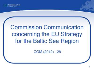 EU Strategy for the Baltic Sea Region Launch Event, Capital XX