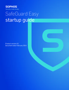 SafeGuard Easy startup guide