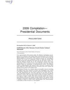 2009 Compilation— Presidential Documents PROCLAMATIONS