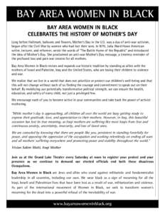 Microsoft Word - THE HISTORY OF MOTHER’S DAY.doc