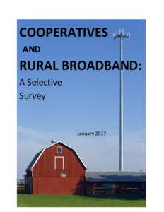 COOPERATIVES AND RURAL BROADBAND: A Selective Survey