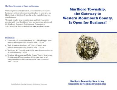 Marlboro Township - Open for Business