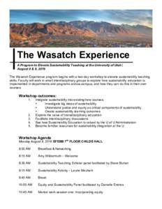 Microsoft Word - Wasatch Experience Faculty Agenda[1].docx