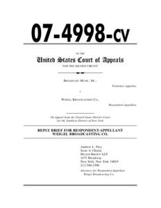 CV IN THE United States Court of Appeals FOR THE SECOND CIRCUIT