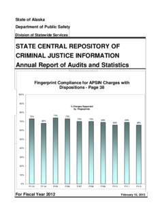 State of Alaska Department of Public Safety Division of Statewide Services STATE CENTRAL REPOSITORY OF CRIMINAL JUSTICE INFORMATION