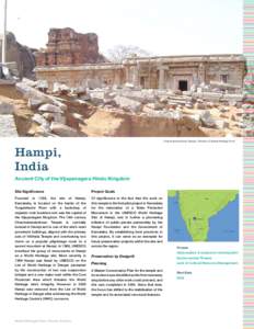 Chandramauleshwar Temple. Photo by © Global Heritage Fund  Hampi, India Ancient City of the Vijayanagara Hindu Kingdom Site Significance