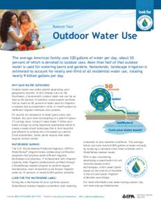 Reduce Your Outdoor Water Use
