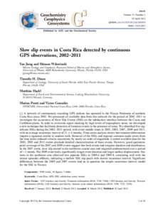 Article Volume 13, Number 1 18 April 2012 Q04006, doi:[removed]2012GC004058 ISSN: [removed]