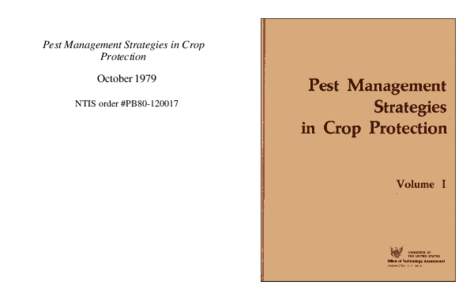 Pest Management Strategies in Crop Protection