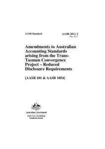 AASB Standard  AASB[removed]May[removed]Amendments to Australian