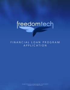 FreedomTech Financial Loan Program Application