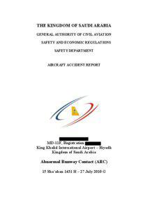 THE KINGDOM OF SAUDI ARABIA GENERAL AUTHORITY OF CIVIL AVIATION SAFETY AND ECONOMIC REGULATIONS