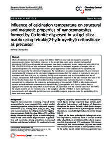 Gharagozlou Chemistry Central Journal 2011, 5:19 http://journal.chemistrycentral.com/contentRESEARCH ARTICLE  Open Access