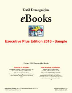 Executive Plus EditionSample  Executive 2016 Edition © 2016 Easy Analytic Software Inc.