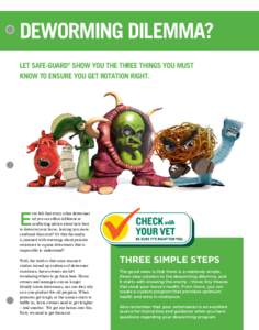 DEWORMING DILEMMA? Let Safe-Guard® show you the three THINGS YOU MUST KNOW TO ENSURE YOU GET ROTATION RIGHT. E