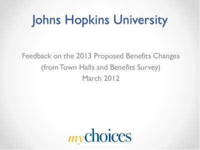 Johns Hopkins University Support Staff Retirement Choice