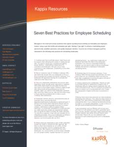 Employee Scheduling Best Practices