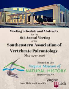 Rick Dawson 2009  Meeting Schedule and Abstracts for the  9th Annual Meeting