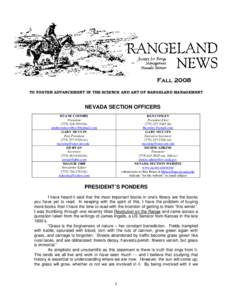 Nevada / Rangeland / Grazing / University of Nevada /  Reno / Ranch / Livestock / Agriculture / Washoe County /  Nevada