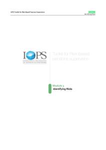 Module 3 Identifying Risks IOPS Toolkit for Risk-Based Pensions Supervision  Identifying Risks
