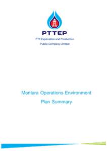 PTT Exploration and Production Public Company Limited Montara Operations Environment Plan Summary