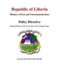 Microsoft Word - National Policy on the Gov.lr ztrevised1[removed]
