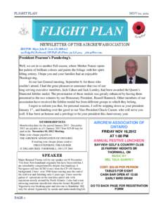 FLIGHT PLAN!  NOV 10, 2012    