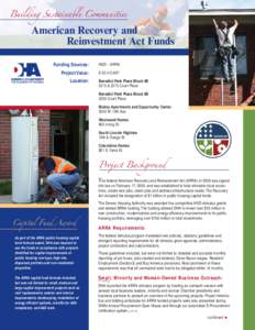 Building Sustainable Communities  American Recovery and Reinvestment Act Funds Funding Sources: