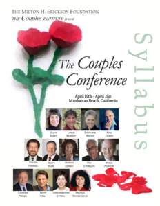THE MILTON H. ERICKSON FOUNDATION THE Couples INSTITUTE present  Conference