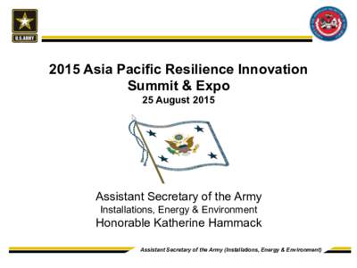 2015 Asia Pacific Resilience Innovation 	
   Summit & Expo  