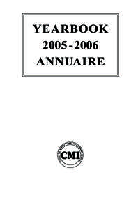 YEARBOOK[removed]ANNUAIRE TABLE OF CONTENTS