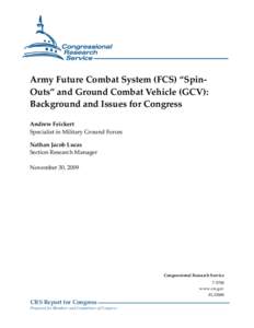 Army Future Combat System (FCS) 