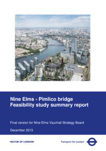 Nine Elms - Pimlico bridge Feasibility study summary report Final version for Nine Elms Vauxhall Strategy Board December 2013
