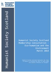    Humanist	
  Society	
  Scotland  