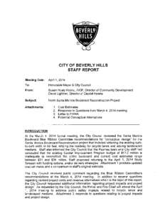~RLY  CITY OF BEVERLY HILLS STAFF REPORT Meeting Date: