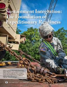 Sustainment Integration: The Foundation of Expeditionary Readiness 	 By