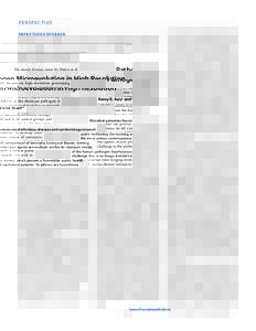 PERSPECTIVE INFECTIOUS DISEASE Pathogen Microevolution in High Resolution Ramy K. Aziz1 and Victor Nizet2* Published 27 January 2010; Volume 2 Issue 16 ps4