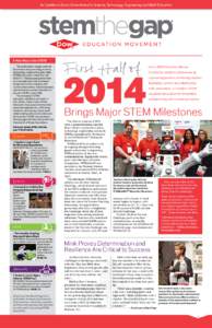 An Update on Dow’s Commitment to Science, Technology, Engineering and Math Education  A New Way to See STEM This publication recaps some of Dow’s success promoting science, technology, engineering and math