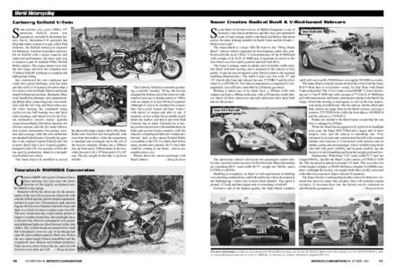 World Motorcycling Carberry Enfield V-Twin Sauer Creates Radical Buell & V-Rod-based Sidecars  S