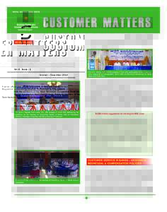 Vol. 6 Issue : 1  October – December 2014 BCSBI News